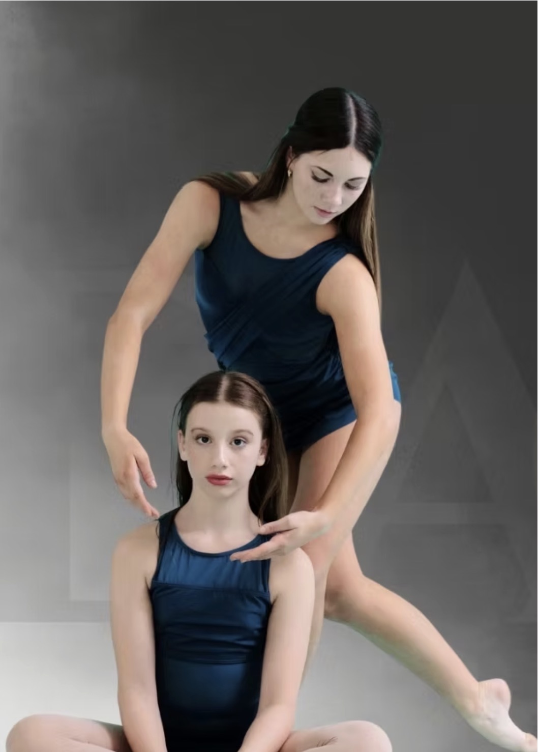 SDA College dancers in blue dancewear.